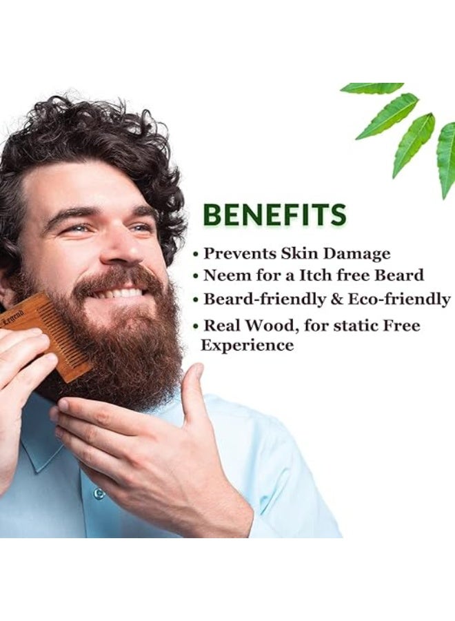 The Legend Organic Pure Neem Wood Comb (Beard Shaper) - Image 4